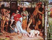 William Holman Hunt A Converted British Family Sheltering a Christian Missionary from the Persecution of the Druids oil painting picture wholesale